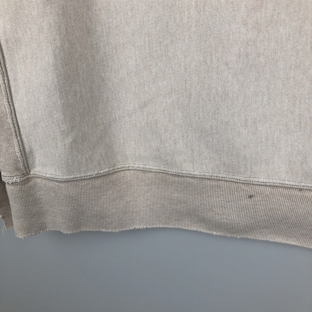 Champion Original Reverse Weave MICHIGAN University of Michigan College Sweat Pullover Hoodie (Men's Size L) cotton Beige type Vintage Second Hand