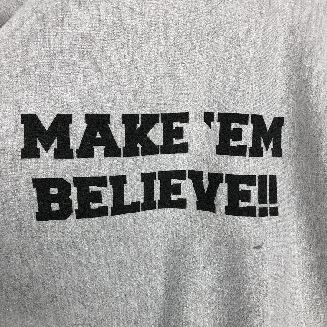 2000'S Champion PREMIUM REVERSE WEAVE Premium Reverse Weave Sweatshirt Pullover Hoodie, Men's Size Small cotton gray type Vintage Second Hand