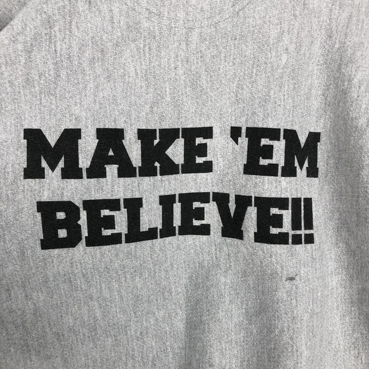 2000'S Champion PREMIUM REVERSE WEAVE Premium Reverse Weave Sweatshirt Pullover Hoodie, Men's Size Small cotton gray type Vintage Second Hand