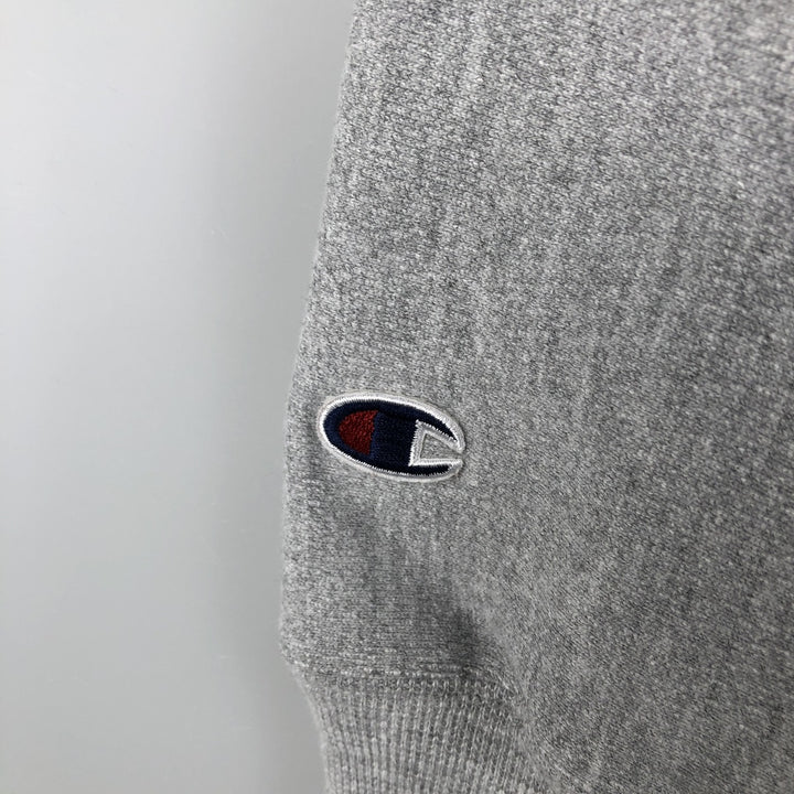 2000'S Champion PREMIUM REVERSE WEAVE Premium Reverse Weave Sweatshirt Pullover Hoodie, Men's Size Small cotton gray type Vintage Second Hand
