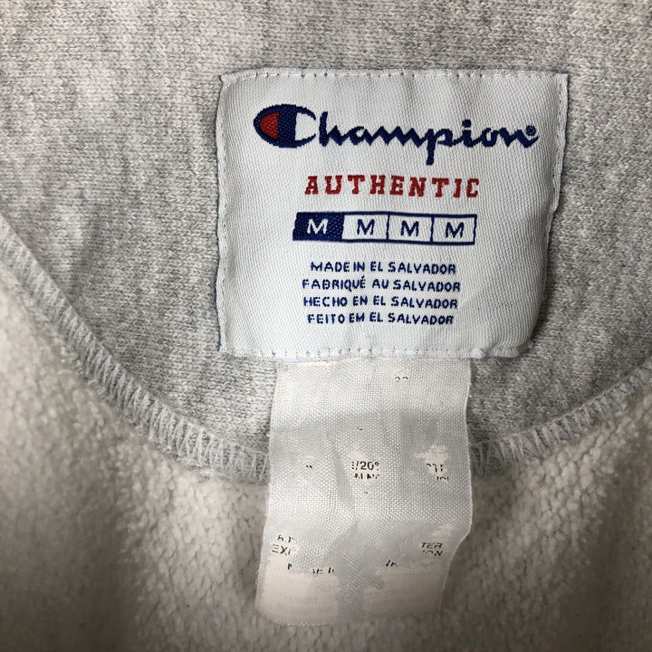 Champion Authentic Minnesota University of Minnesota Reverse Weave College Sweatshirt Pullover Hoodie (Men's Size M) unclear gray type Vintage Second Hand
