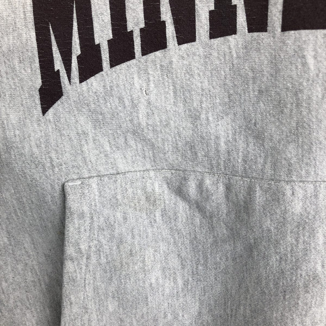 Champion Authentic Minnesota University of Minnesota Reverse Weave College Sweatshirt Pullover Hoodie (Men's Size M) unclear gray type Vintage Second Hand