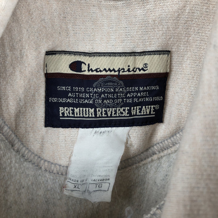 2000'S Champion Premium Reverse Weave Triple Print College Pullover Hoodie, Men's Size XL unclear Beige type Vintage Second Hand