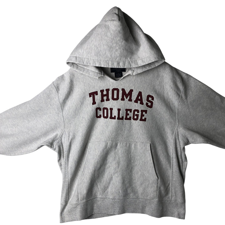 2000'S Champion College Sweatshirt Pullover Hoodie, Men's Size L cotton gray type Vintage Second Hand