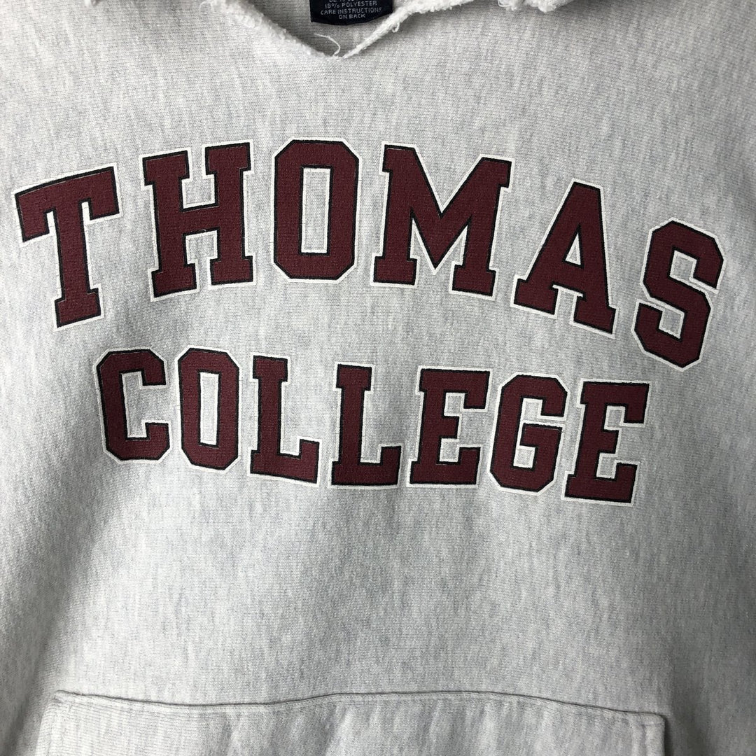 2000'S Champion College Sweatshirt Pullover Hoodie, Men's Size L cotton gray type Vintage Second Hand
