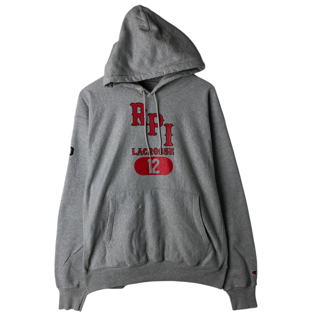 00'S Champion Premium Reverse Weave College Sweat Pullover Hoodie, Men's Size L unclear gray type Vintage Second Hand