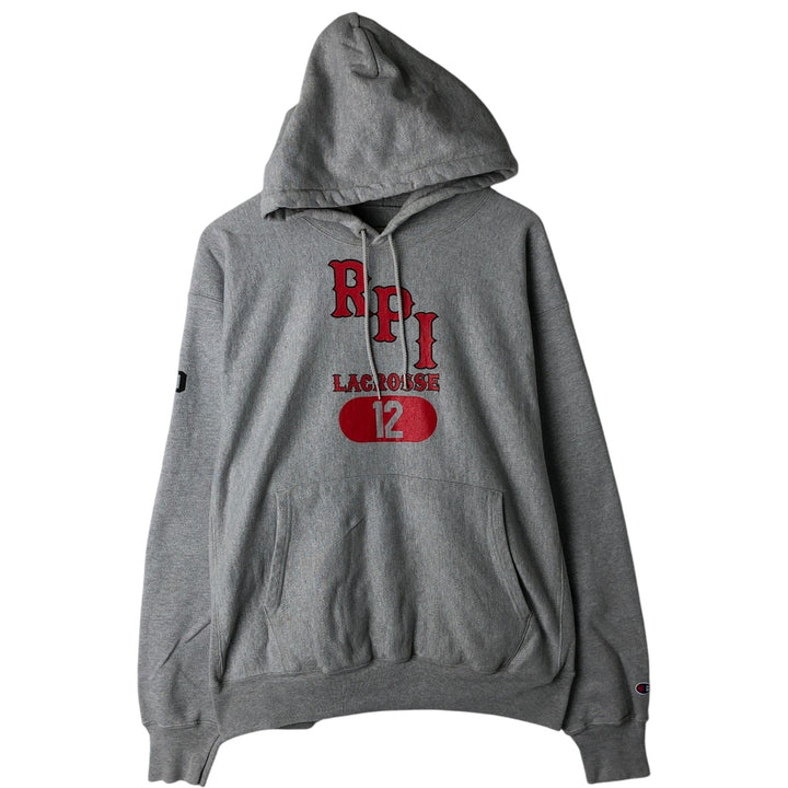 00'S Champion Premium Reverse Weave College Sweat Pullover Hoodie, Men's Size L unclear gray type Vintage Second Hand