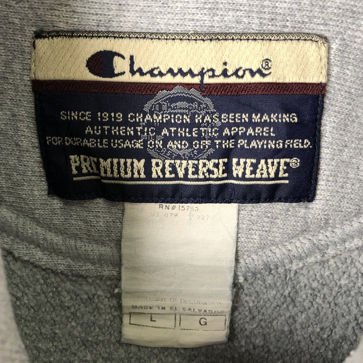 00'S Champion Premium Reverse Weave College Sweat Pullover Hoodie, Men's Size L unclear gray type Vintage Second Hand
