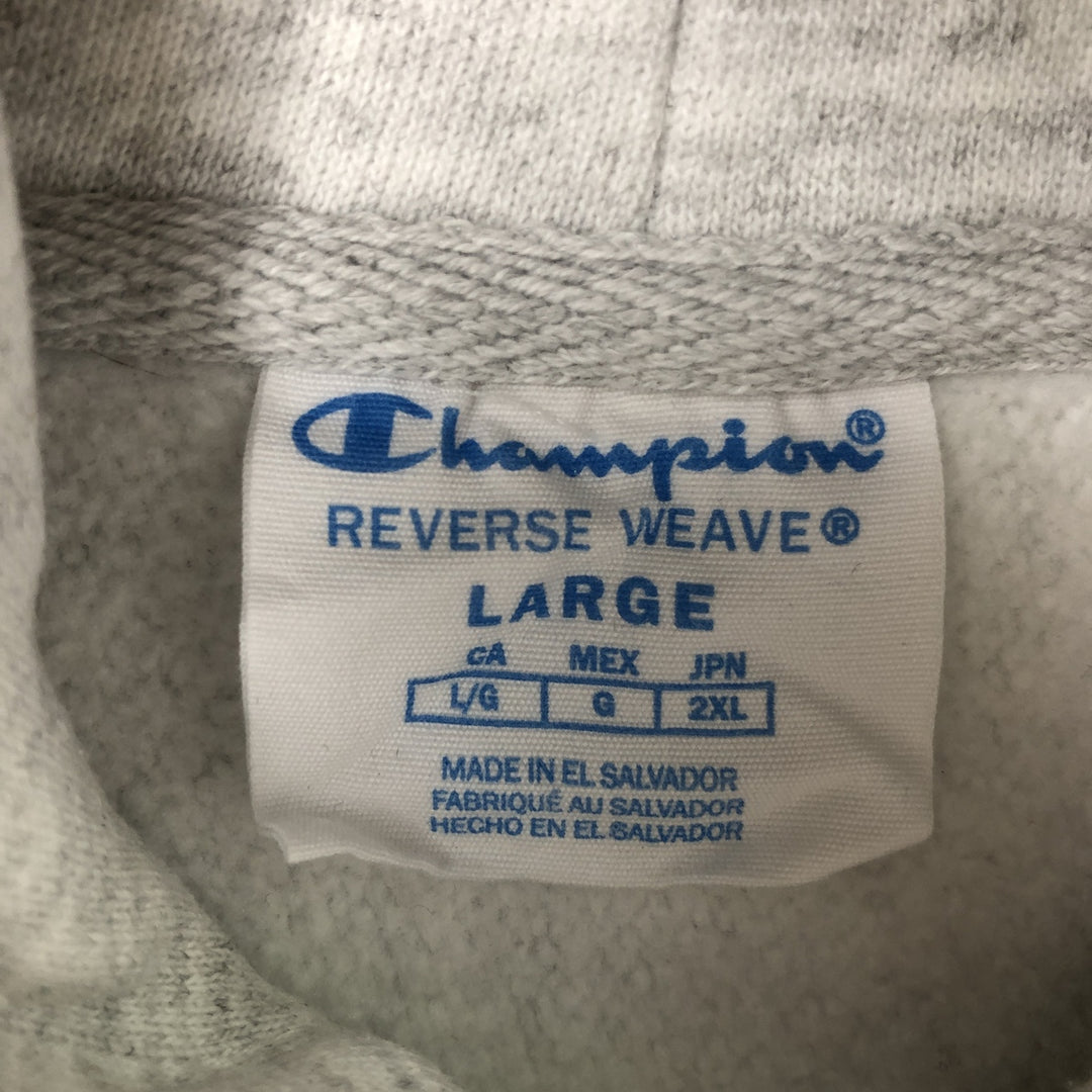 Champion REVERSE WEAVE Reverse Weave College Sweat Pullover Hoodie Men's L size unclear gray type Vintage Second Hand