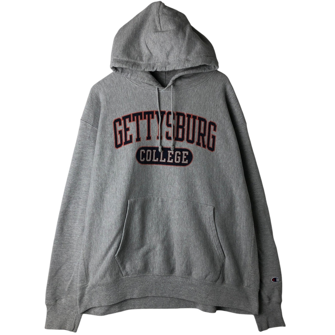 Champion Reverse Weave College Pullover Hoodie, Men's XXL cotton gray type Vintage Second Hand