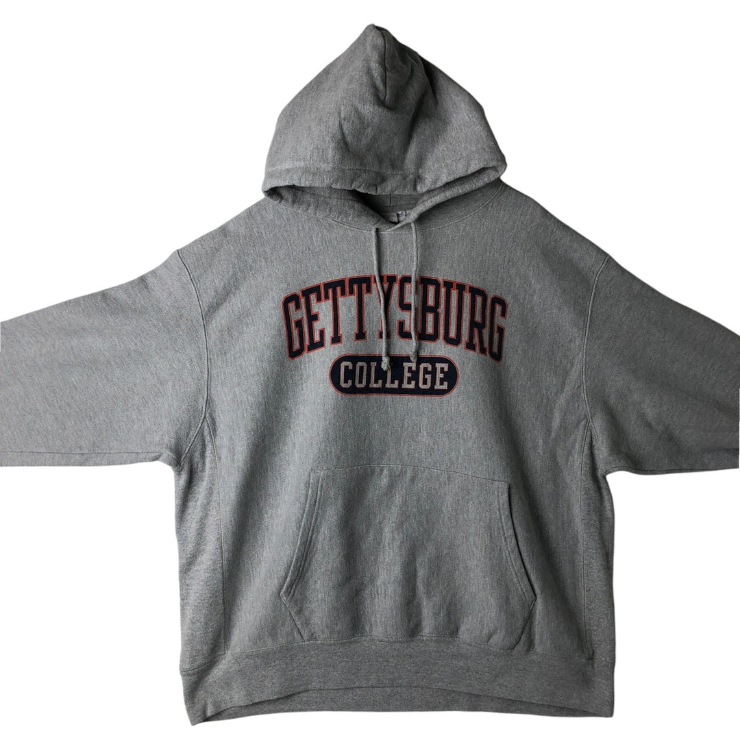 Champion Reverse Weave College Pullover Hoodie, Men's XXL cotton gray type Vintage Second Hand