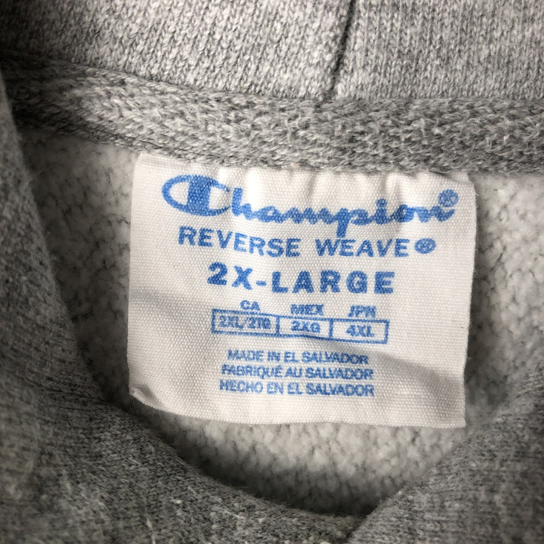 Champion Reverse Weave College Pullover Hoodie, Men's XXL cotton gray type Vintage Second Hand