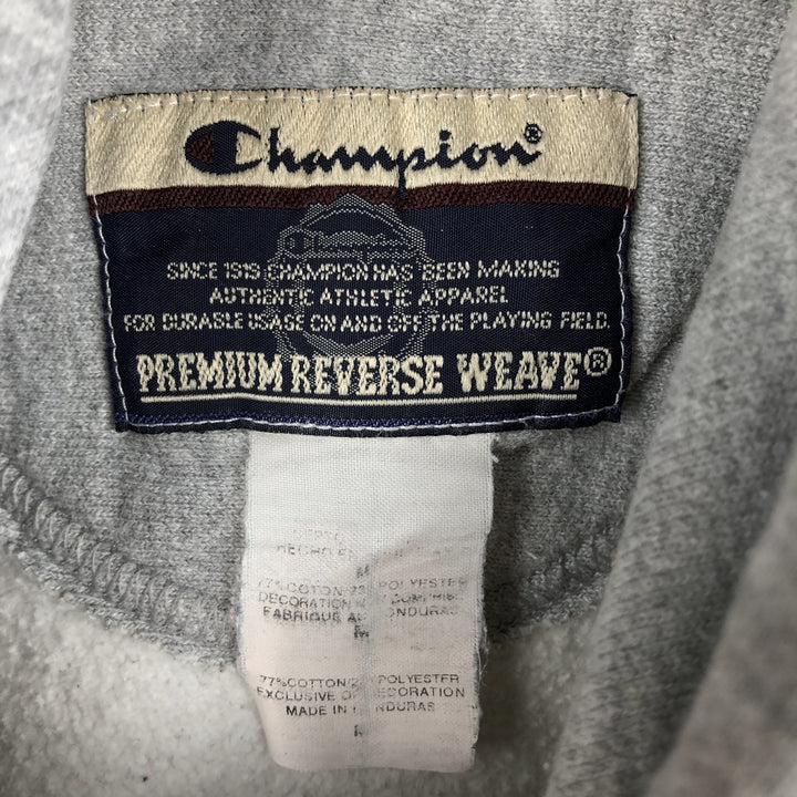 2000'S Champion Premium Reverse Weave 3-Print Sweatshirt Pullover Hoodie, Men's Size M (approx.) cotton gray type Vintage Second Hand