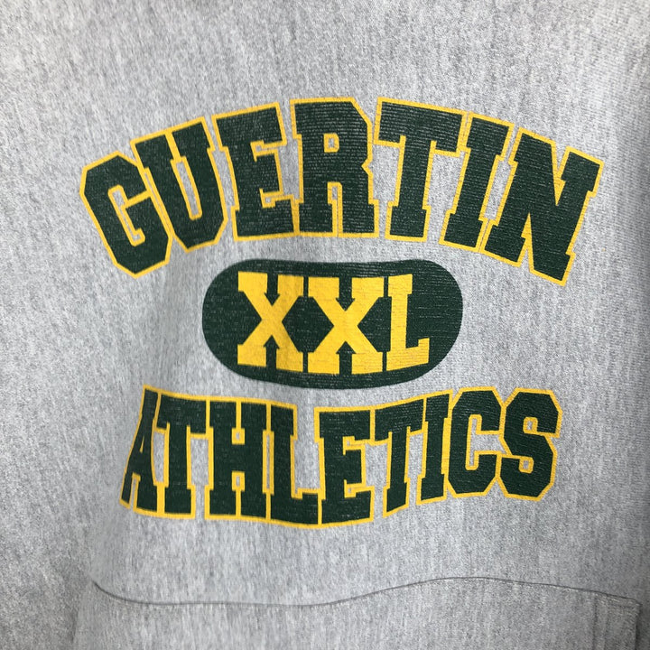2000'S Champion Premium Reverse Weave 3-Print Sweatshirt Pullover Hoodie, Men's Size M (approx.) cotton gray type Vintage Second Hand