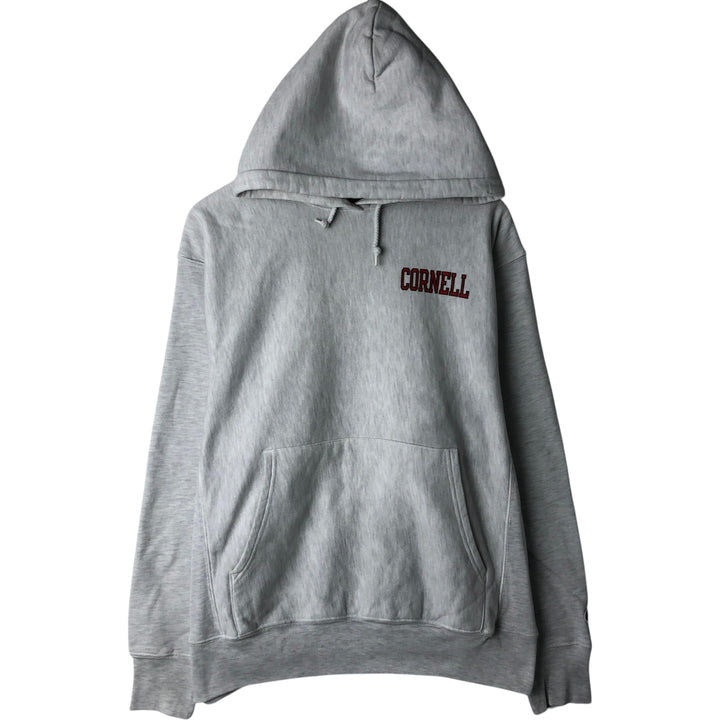 2000'S Champion CORNELL College Sweatshirt Pullover Hoodie, Men's Size M (approx.) cotton gray type Vintage Second Hand