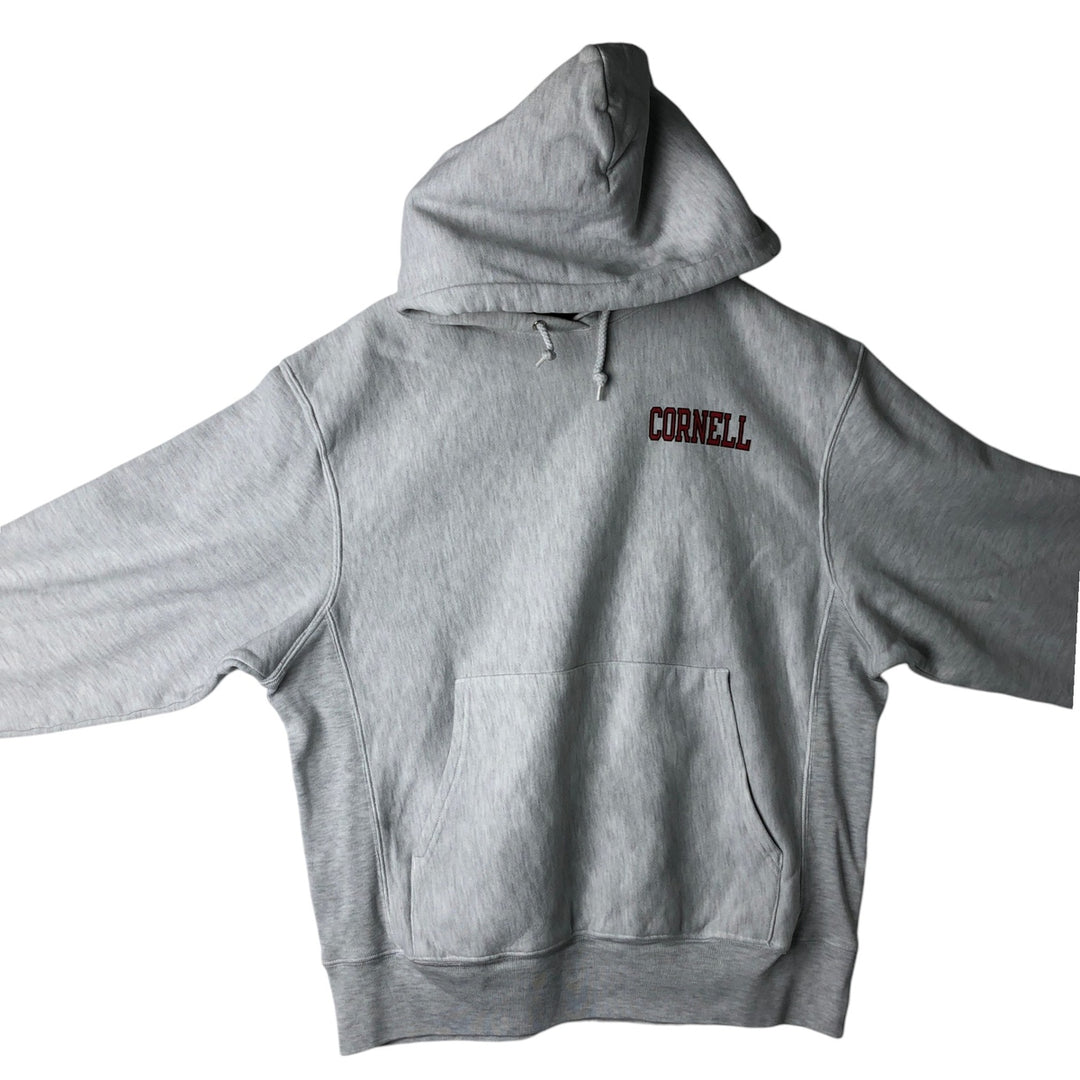 2000'S Champion CORNELL College Sweatshirt Pullover Hoodie, Men's Size M (approx.) cotton gray type Vintage Second Hand