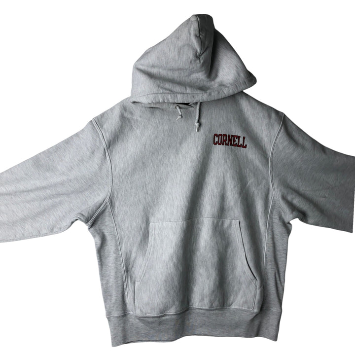2000'S Champion CORNELL College Sweatshirt Pullover Hoodie, Men's Size M (approx.) cotton gray type Vintage Second Hand
