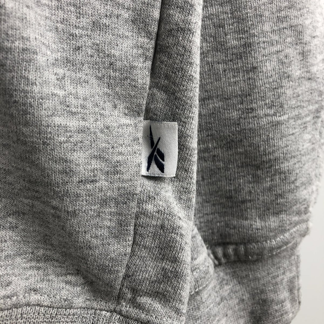 2000'S Reebok logo sweatshirt, men's size M cotton gray type Vintage Second Hand