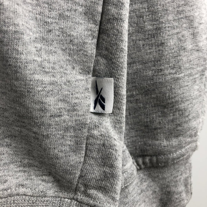 2000'S Reebok logo sweatshirt, men's size M cotton gray type Vintage Second Hand