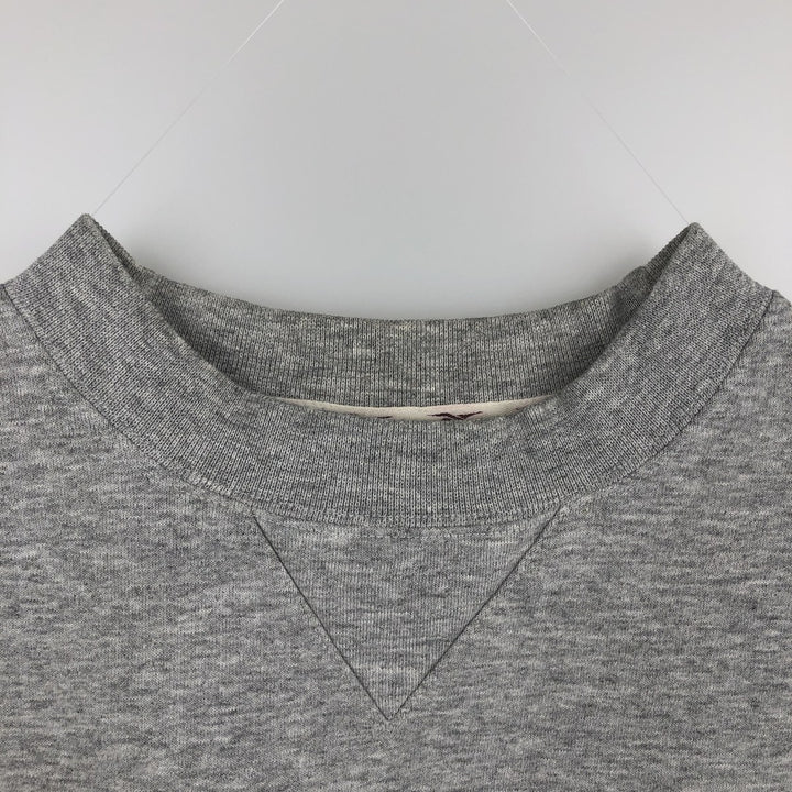 2000'S Reebok logo sweatshirt, men's size M cotton gray type Vintage Second Hand