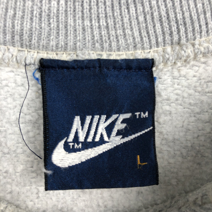 80'S Nike One-Point Logo Sweatshirt, Men's Size L (approx.), Vintage unclear gray type Vintage Second Hand