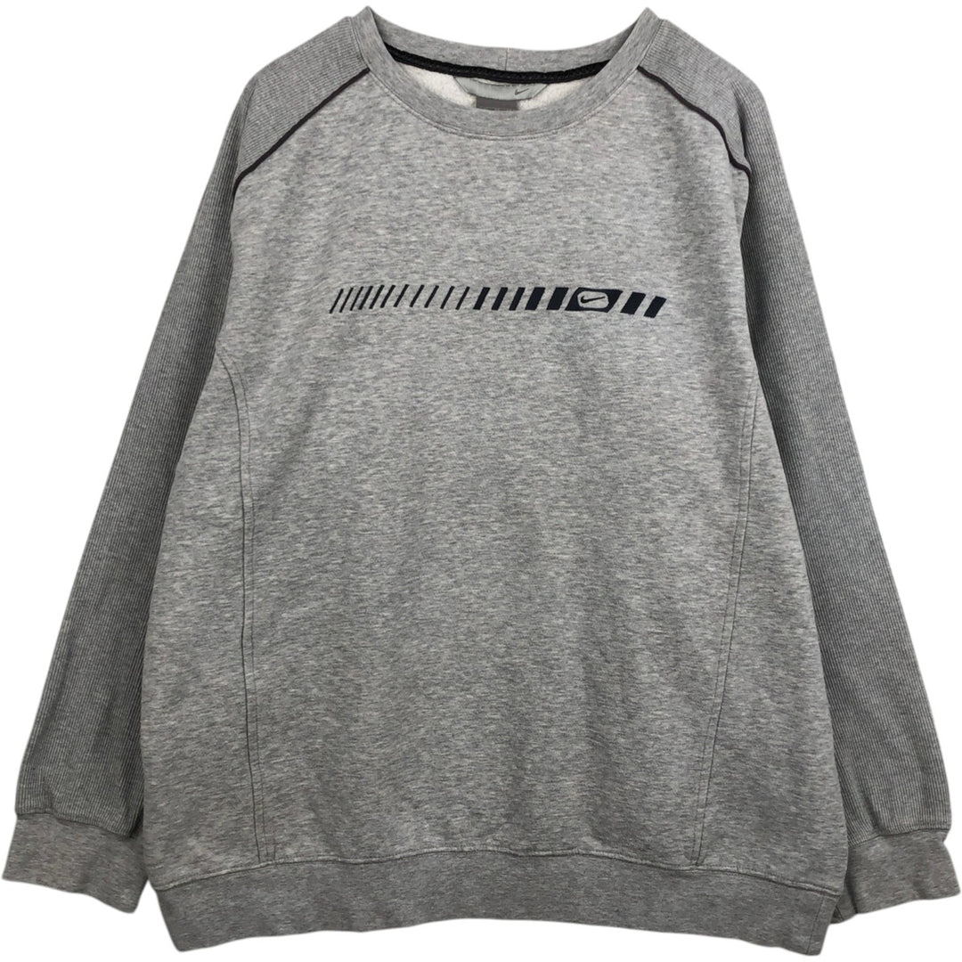 00'S Nike One Point Logo Sweatshirt Trainer Men's XL cotton gray type Vintage Second Hand