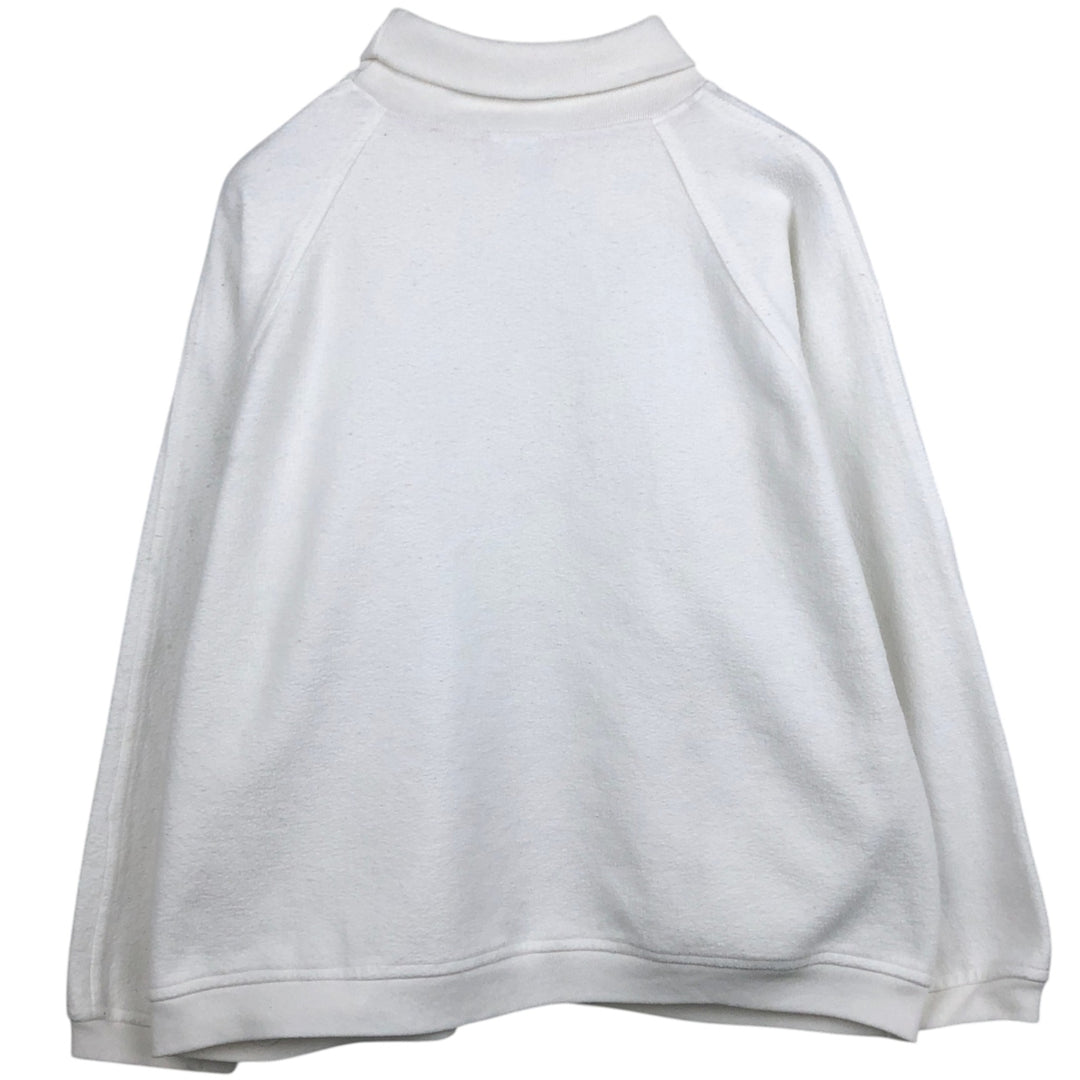 GOTCHA Turtleneck Sweatshirt, Made in USA, Men's Size XL (approx.) cotton white type Vintage Second Hand