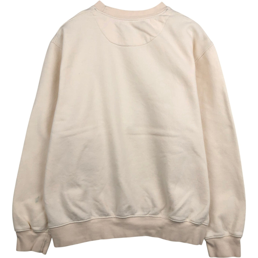 00'S Nike One Point Logo Sweatshirt Trainer Men's L size cotton Beige type Vintage Second Hand