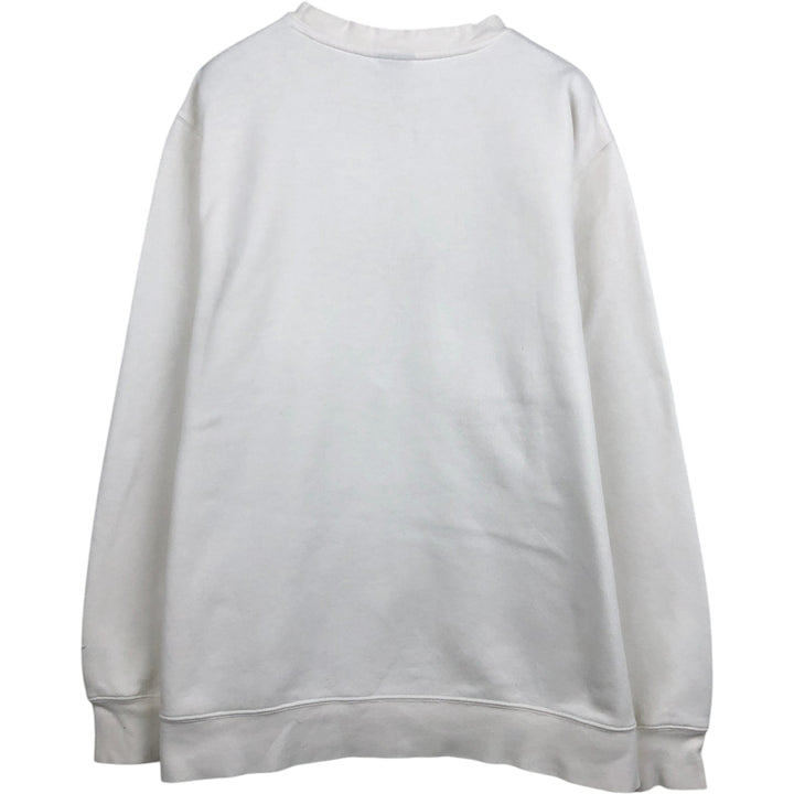 00'S Nike Logo Sweatshirt Trainer Men's M unclear white type Vintage Second Hand