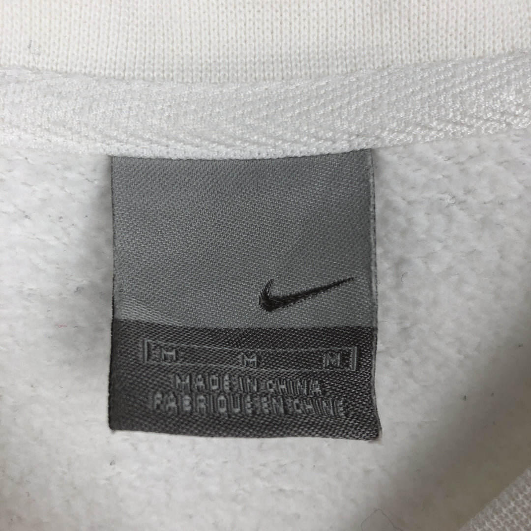 00'S Nike Logo Sweatshirt Trainer Men's M unclear white type Vintage Second Hand