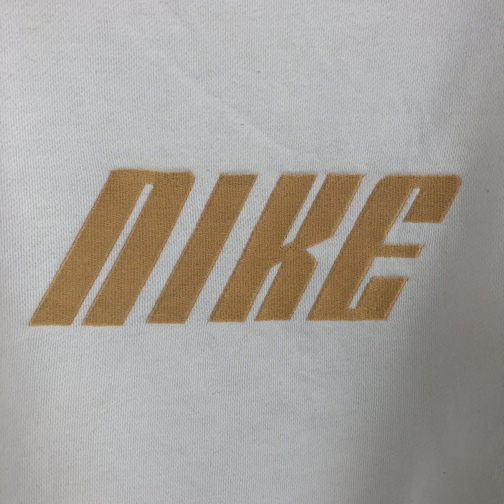 00'S Nike Logo Sweatshirt Trainer Men's M unclear white type Vintage Second Hand