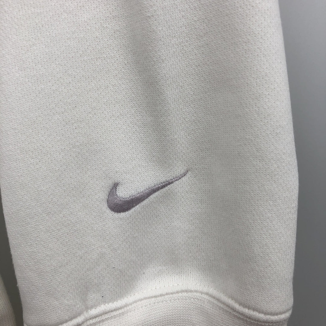 00'S Nike Logo Sweatshirt Trainer Men's M unclear white type Vintage Second Hand