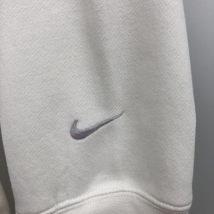 00'S Nike Logo Sweatshirt Trainer Men's M unclear white type Vintage Second Hand