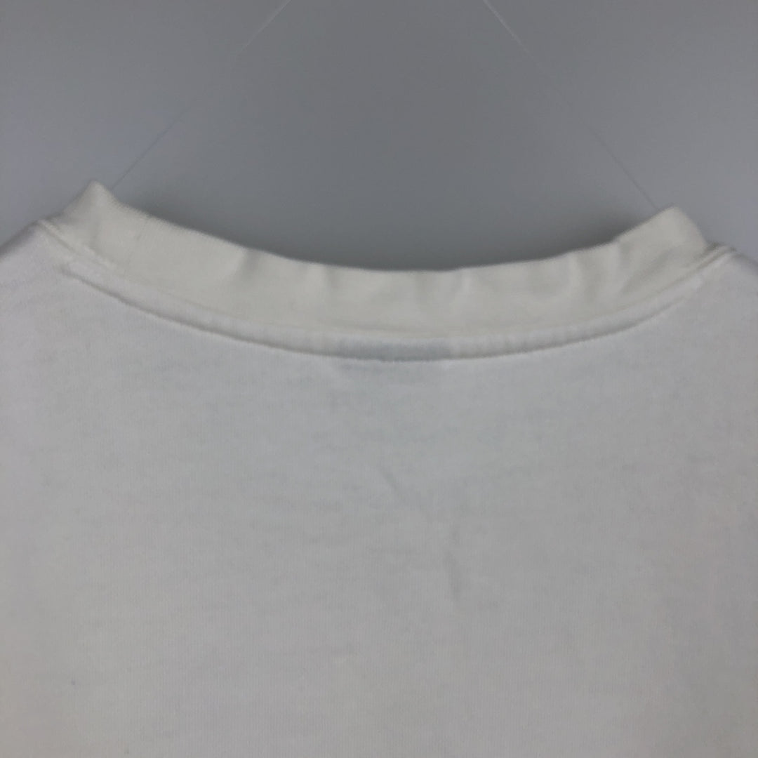 00'S Nike Logo Sweatshirt Trainer Men's M unclear white type Vintage Second Hand