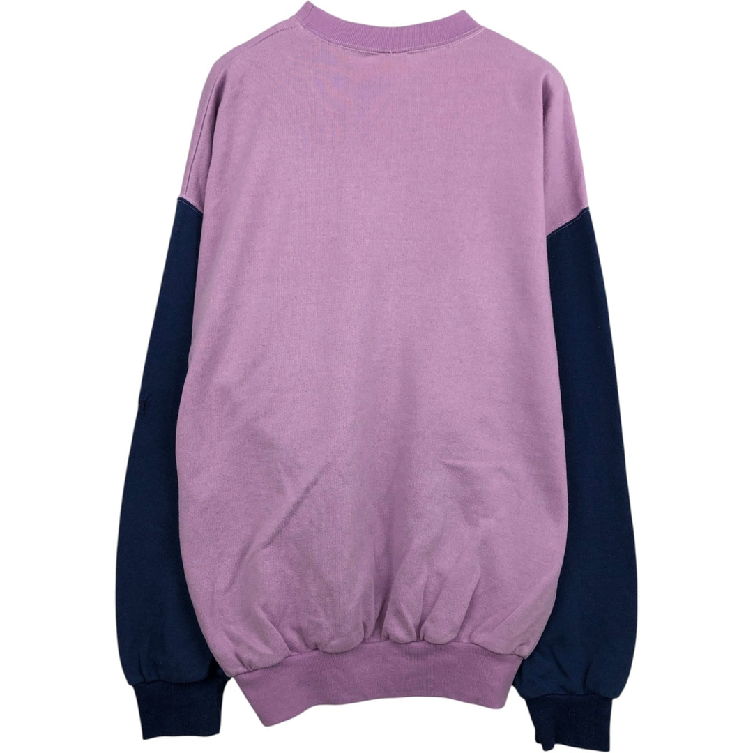 Puma Crazy Pattern Logo Sweatshirt (Men's Size L) cotton pink type Vintage Second Hand