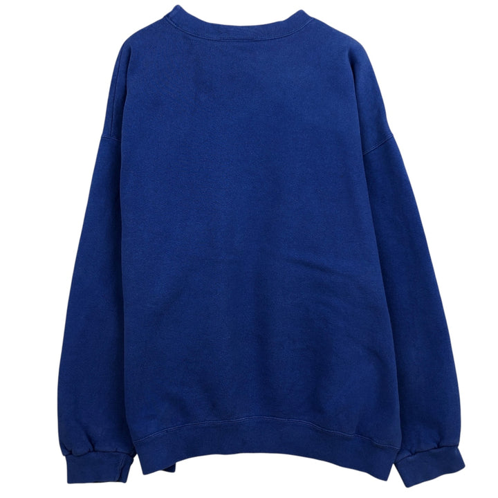 Adidas TEAM one-point logo sweatshirt, made in USA, men's size L equivalent. cotton blue type Vintage Second Hand