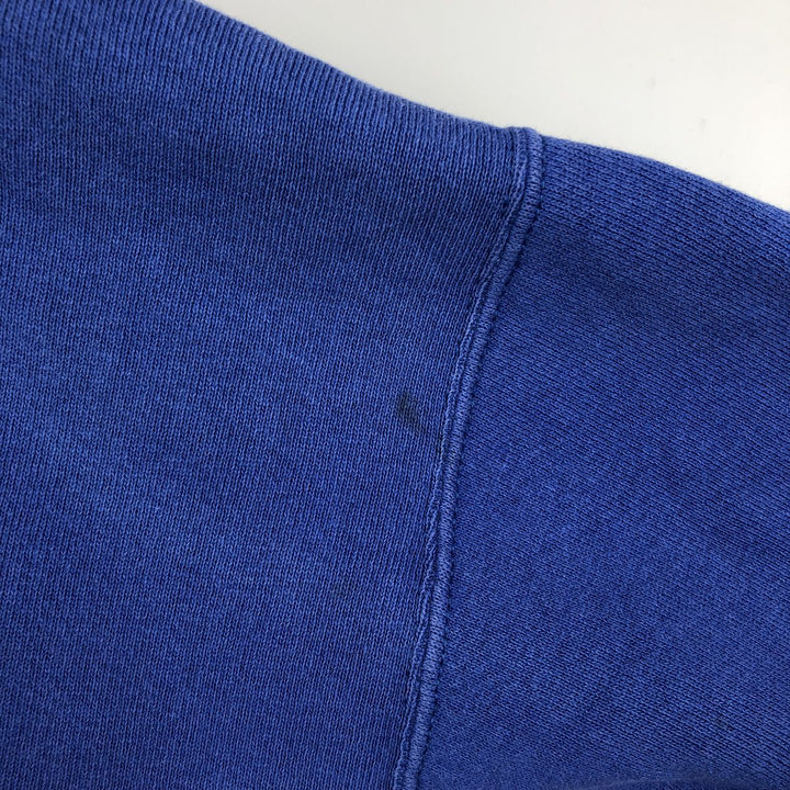 Adidas TEAM one-point logo sweatshirt, made in USA, men's size L equivalent. cotton blue type Vintage Second Hand