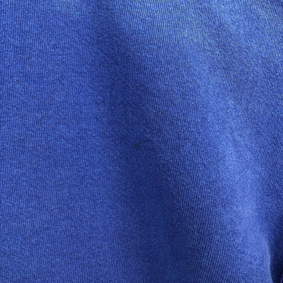 Adidas TEAM one-point logo sweatshirt, made in USA, men's size L equivalent. cotton blue type Vintage Second Hand