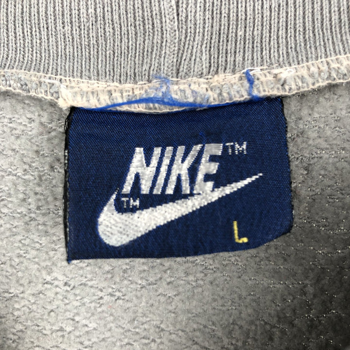 80'S Nike One-Point Logo Sweatshirt, Men's Size L (approx.), Vintage unclear gray type Vintage Second Hand