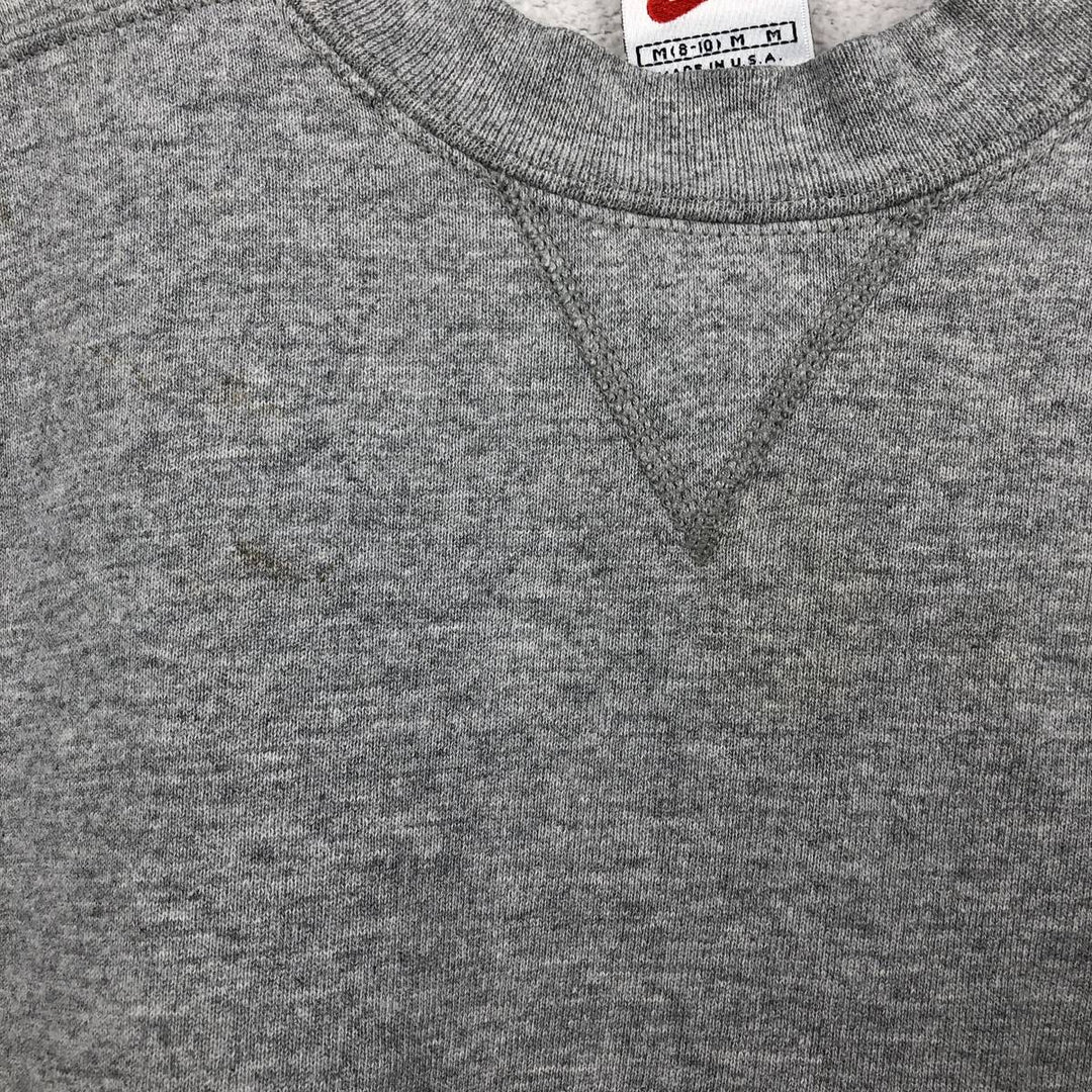 90s-00'S Nike One-Point Logo Sweatshirt, Made in USA, Men's Size M (approx.), Vintage cotton gray type Vintage Second Hand