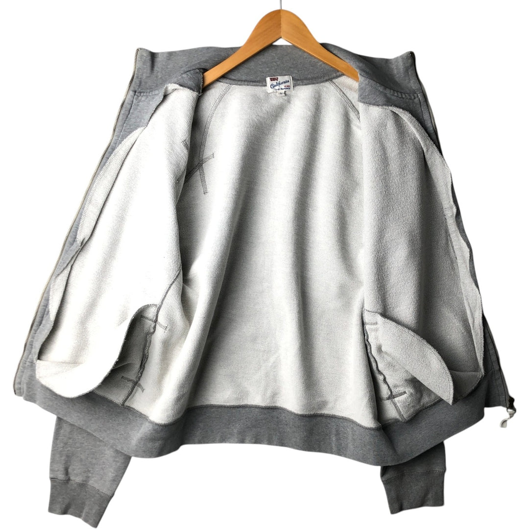Levi's full-zip sweatshirt, men's size L (approx.) unclear gray type Vintage Second Hand
