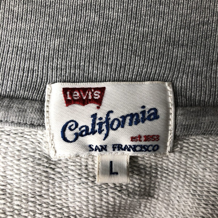 Levi's full-zip sweatshirt, men's size L (approx.) unclear gray type Vintage Second Hand