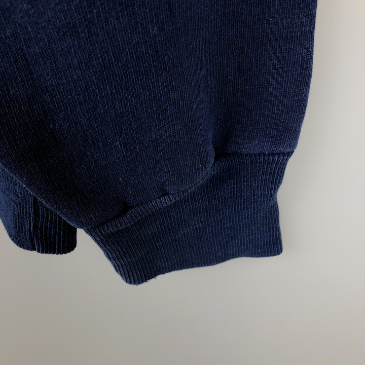 Striped full-zip sweatshirt hoodie, men's size XL. cotton blue type Vintage Second Hand