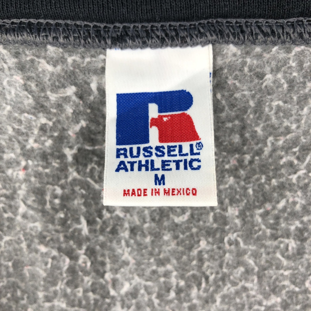 90'S Russell Athletic College Full-Zip Sweatshirt, Men's Size M (Equivalent), Vintage cotton gray type Vintage Second Hand