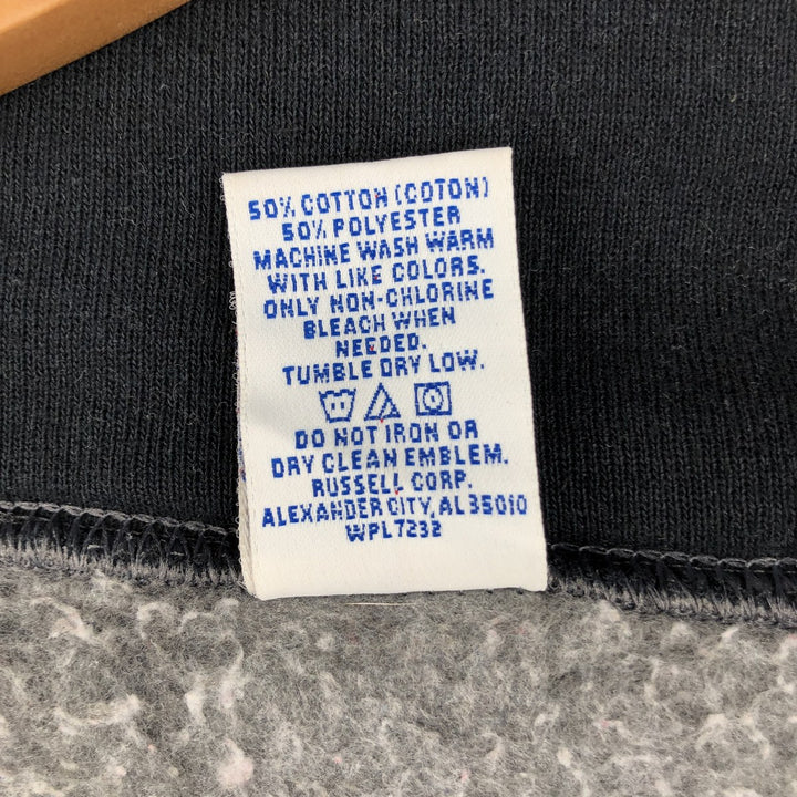 90'S Russell Athletic College Full-Zip Sweatshirt, Men's Size M (Equivalent), Vintage cotton gray type Vintage Second Hand