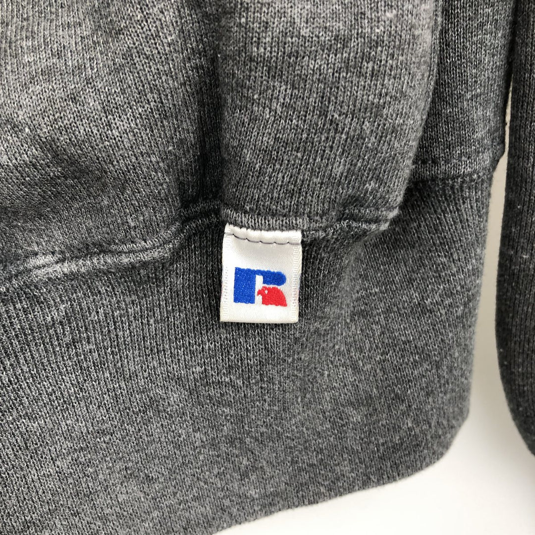 90'S Russell Athletic College Full-Zip Sweatshirt, Men's Size M (Equivalent), Vintage cotton gray type Vintage Second Hand