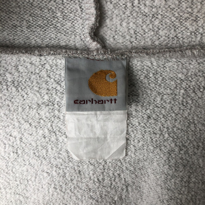 Carhartt Sweat Full Zip Hoodie Men's XXL cotton gray type Vintage Second Hand