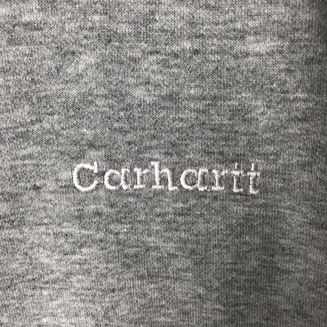 Carhartt Sweat Full Zip Hoodie Men's XXL cotton gray type Vintage Second Hand