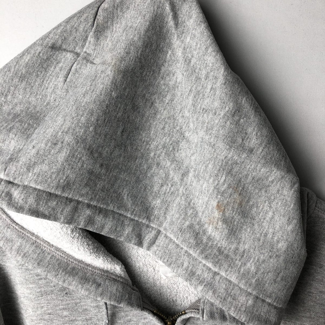 Carhartt Sweat Full Zip Hoodie Men's XXL cotton gray type Vintage Second Hand