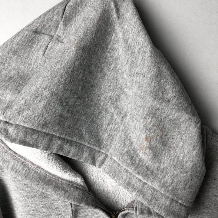 Carhartt Sweat Full Zip Hoodie Men's XXL cotton gray type Vintage Second Hand